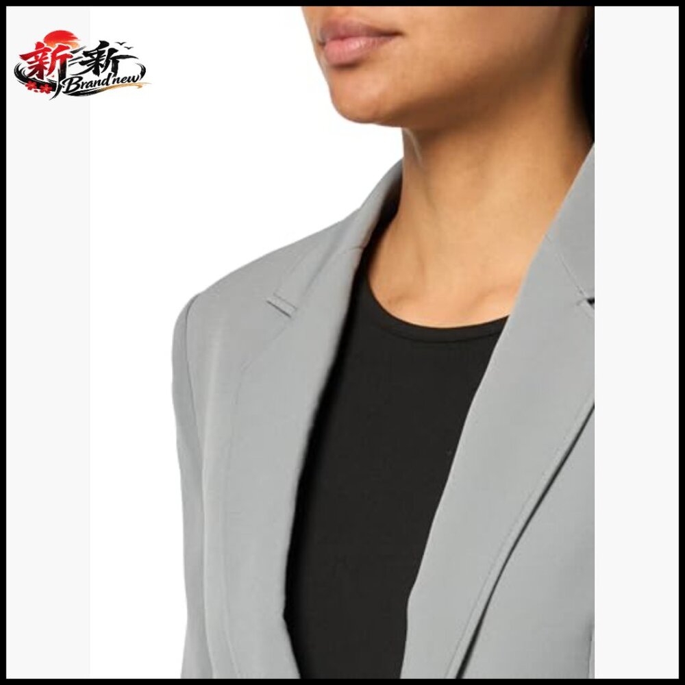Fitted One Button Blazer, 87% Polyester 13% Elast… - image 3